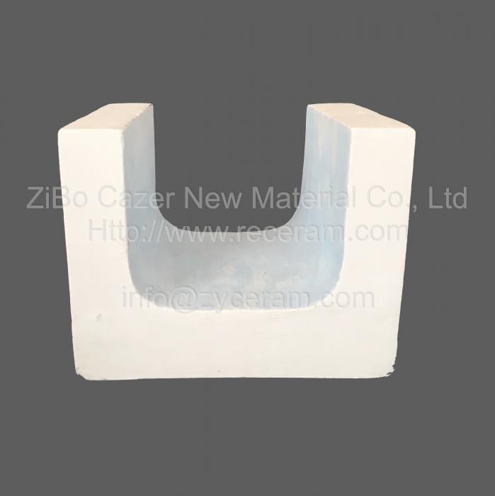 good quality aluminum silicate ceramic fiber side feed nozzle for aluminum casting